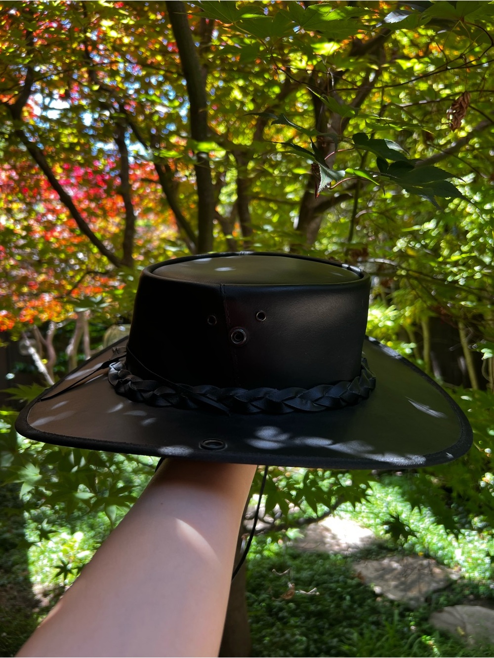 Hand Crafted Coastline Hat Co. Black Outback Hat - Picture 4 of 11